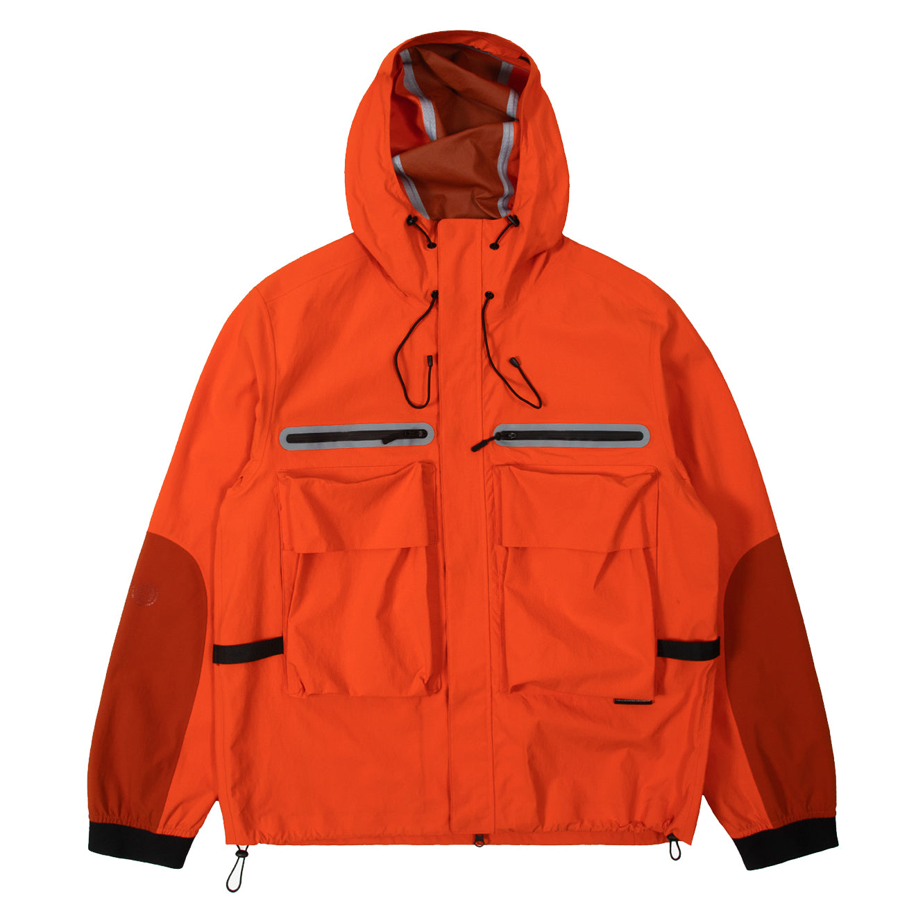 Purple Mountain Observatory Climate Hooded Jacket Orange - Parasol Store