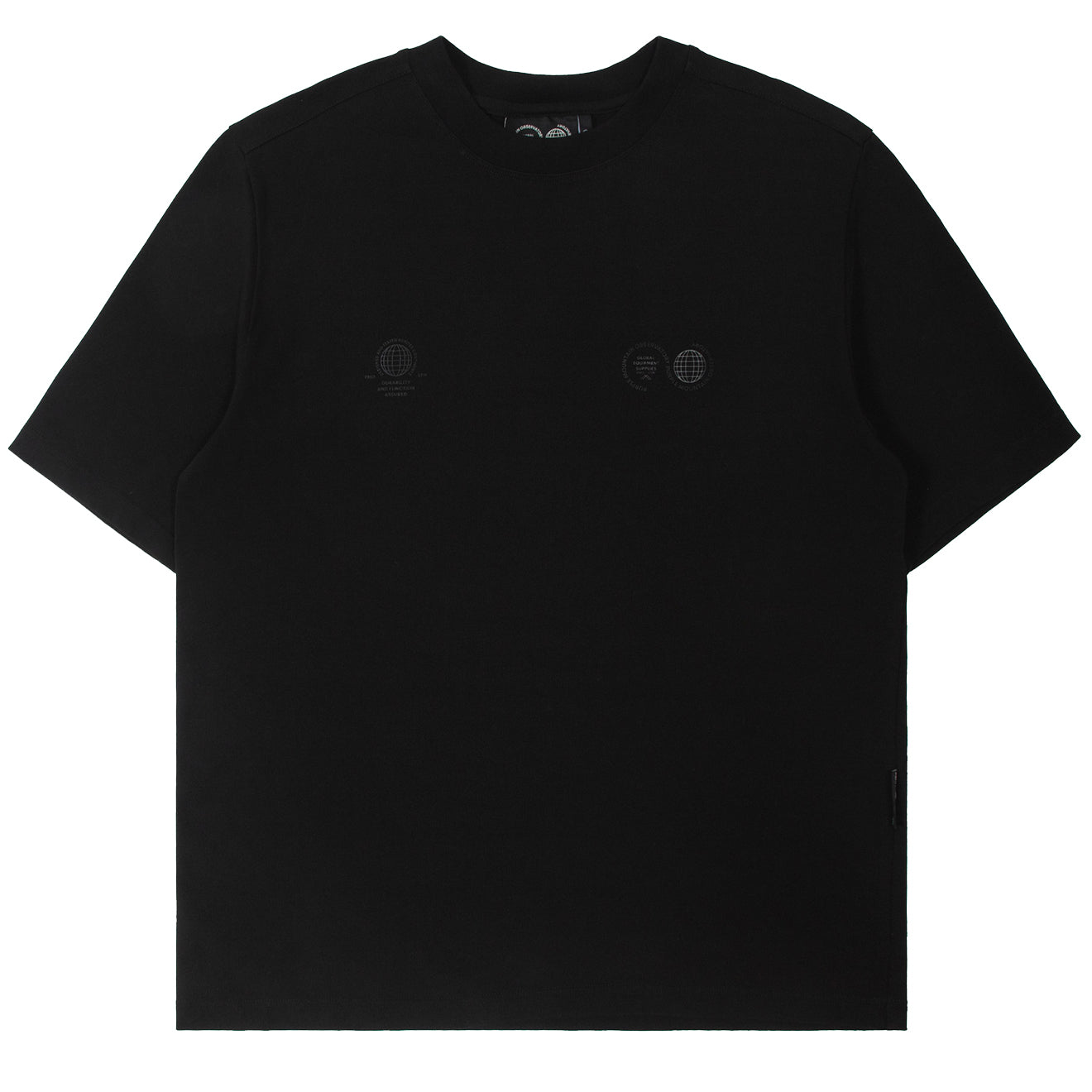 Purple Mountain Observatory Tonal Logo S/S Tee Black - Parasol Store