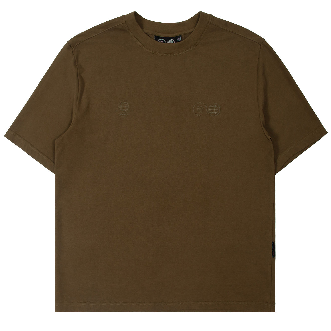 Purple Mountain Observatory Tonal Logo S/S Tee Khaki - Parasol Store