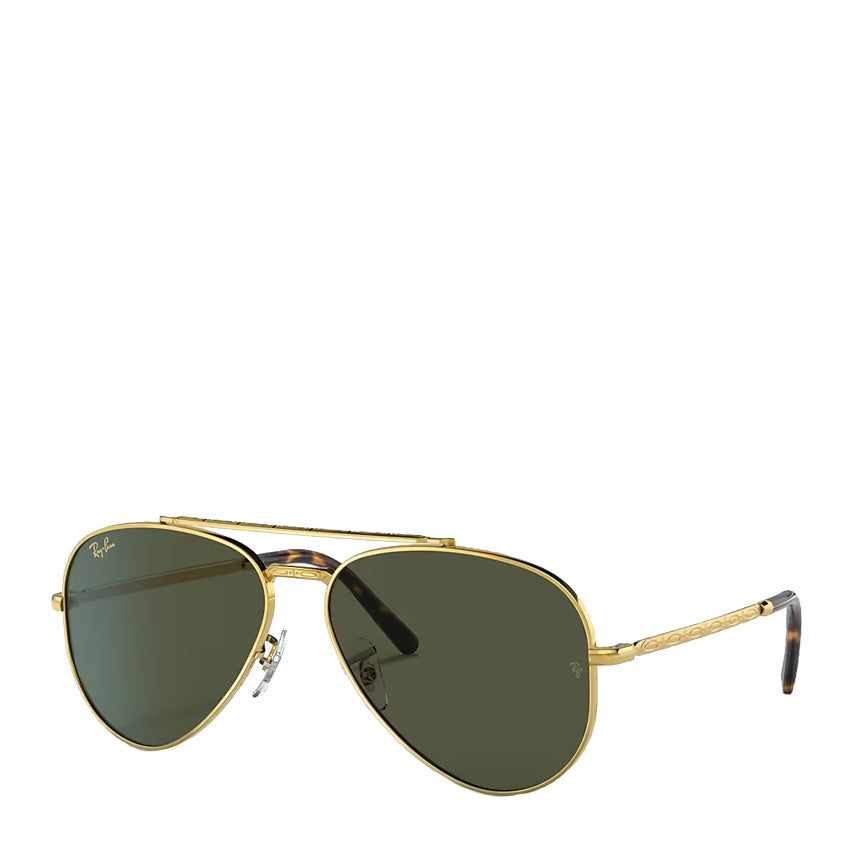 Ray-Ban RB3625 135 58 New Aviator Sunglasses Legend Gold / Green Ray-Ban