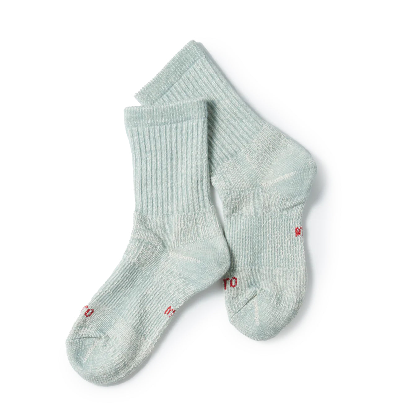 Rototo Double Face Mini Crew Socks Organic Cotton Light Blue - Parasol Store