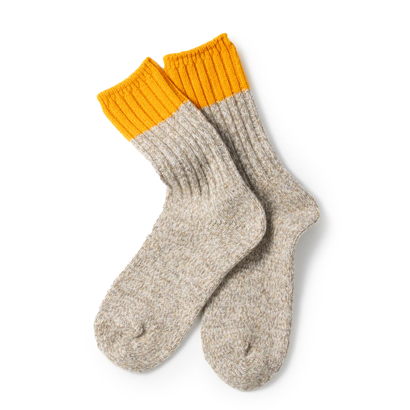 Rototo Merino Wool Ragg Socks Yellow - Parasol Store