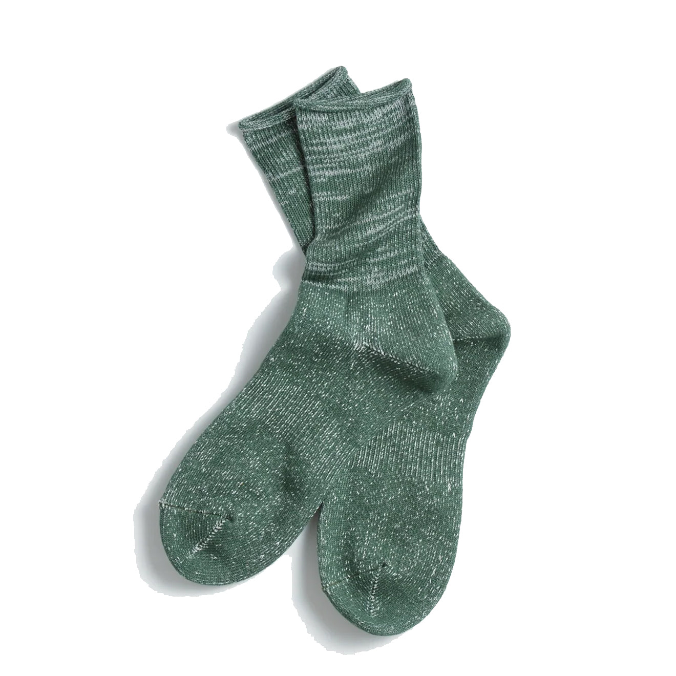 Rototo Washi Pile Crew Sock Dark Green - Parasol Store