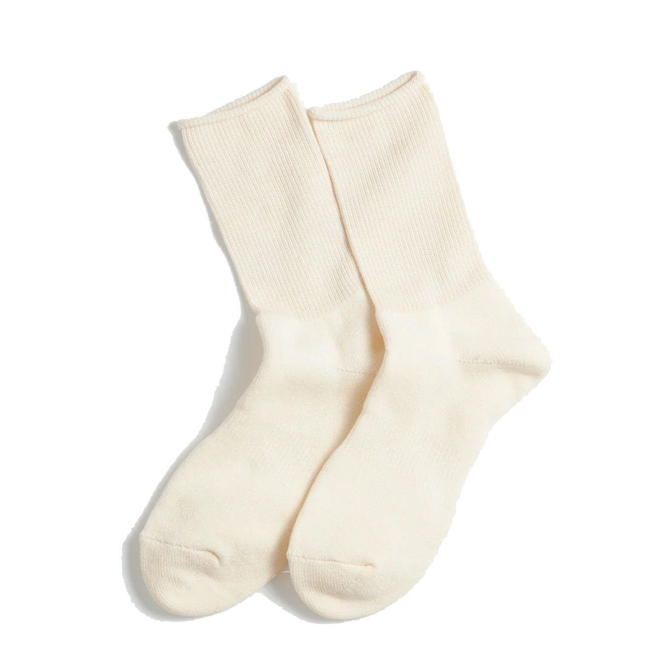 Rototo Washi Pile Crew Sock Ivory - Parasol Store