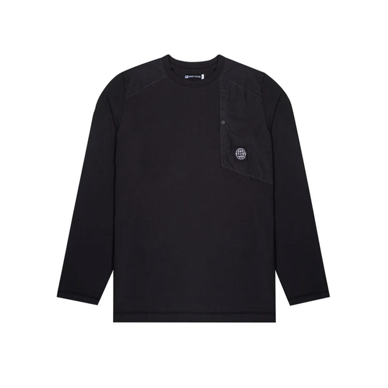 ST95 L/S Pocket Tee Black ST95