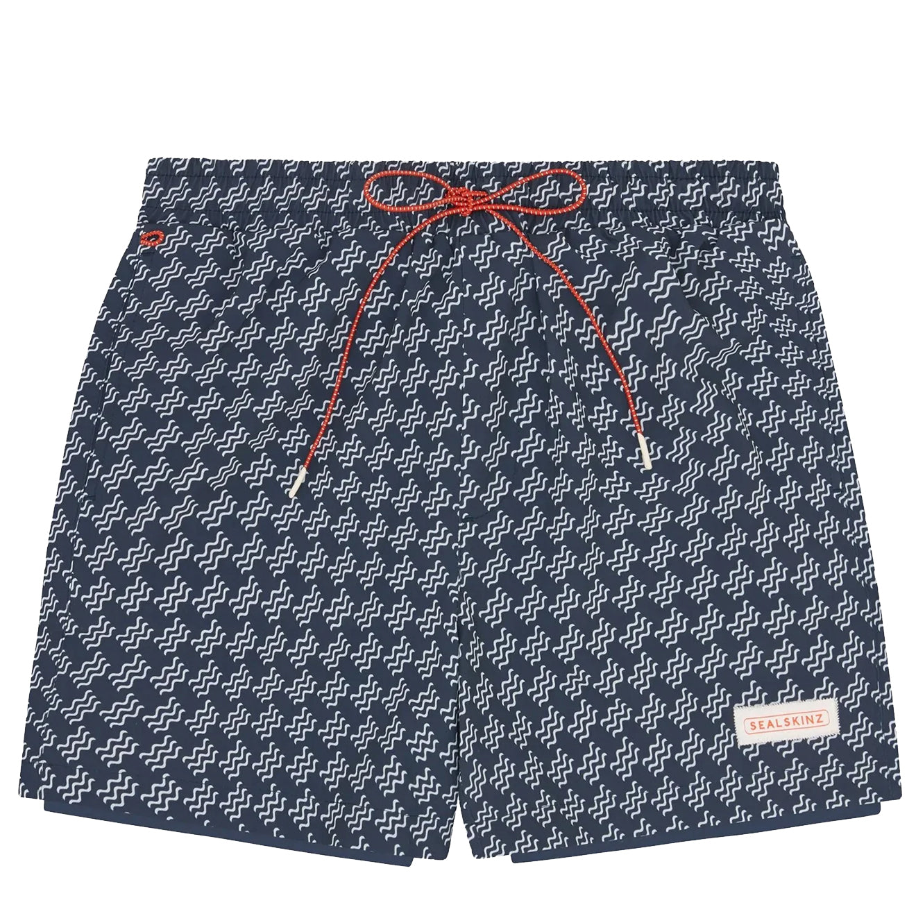 Sealskinz Sheringham Wave Print Swim Shorts Navy - Parasol Store