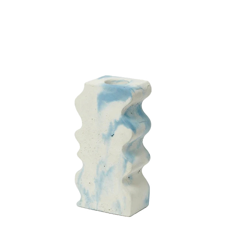 Smith & Goat Wiggle Vase Blue / White - Parasol Store