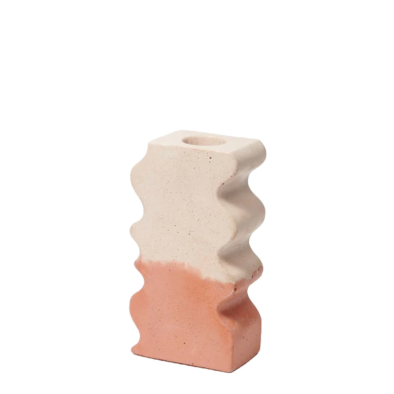 Smith & Goat Wiggle Vase Terracotta / Blush - Parasol Store