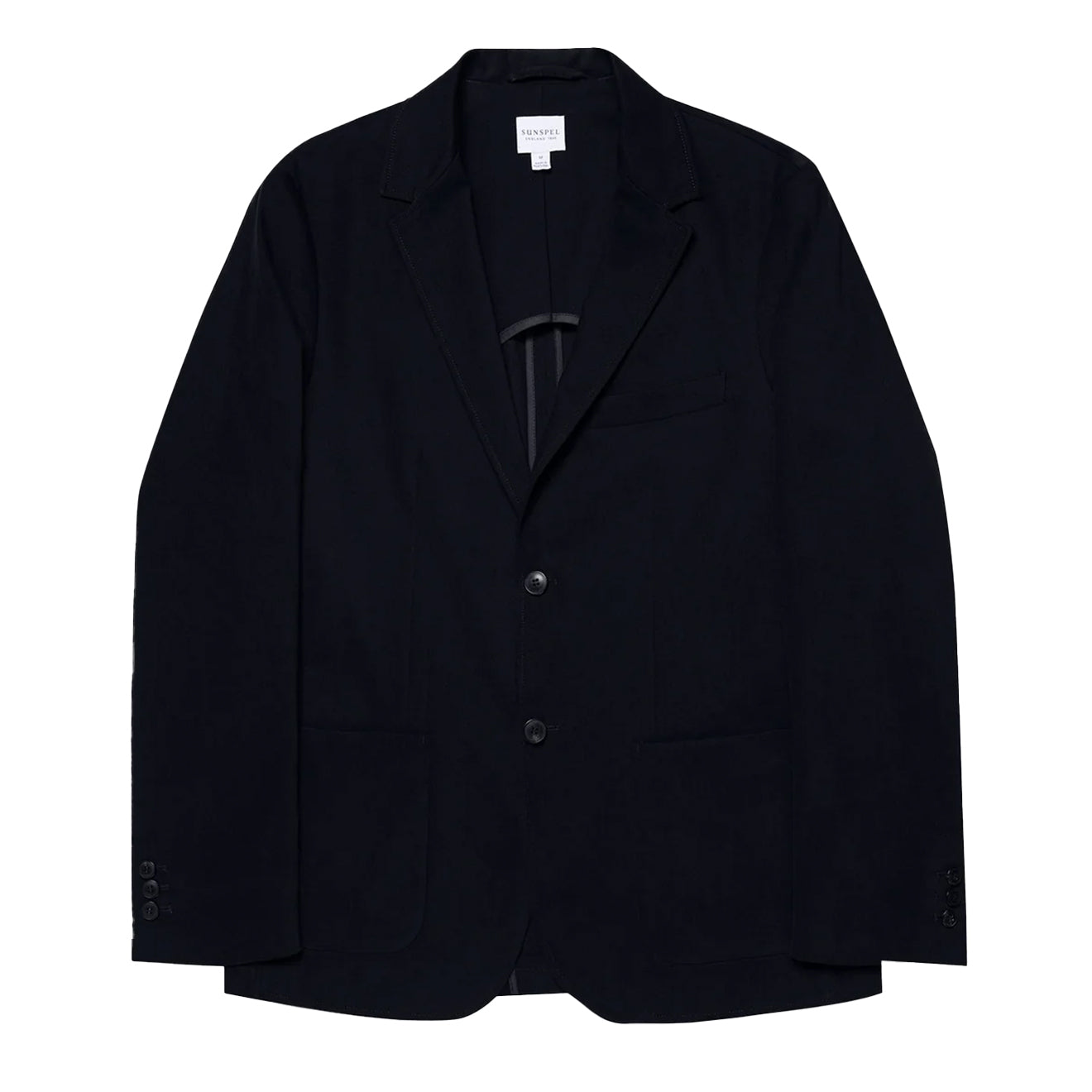 Sunspel Brushed Cotton Blazer Navy - Parasol Store