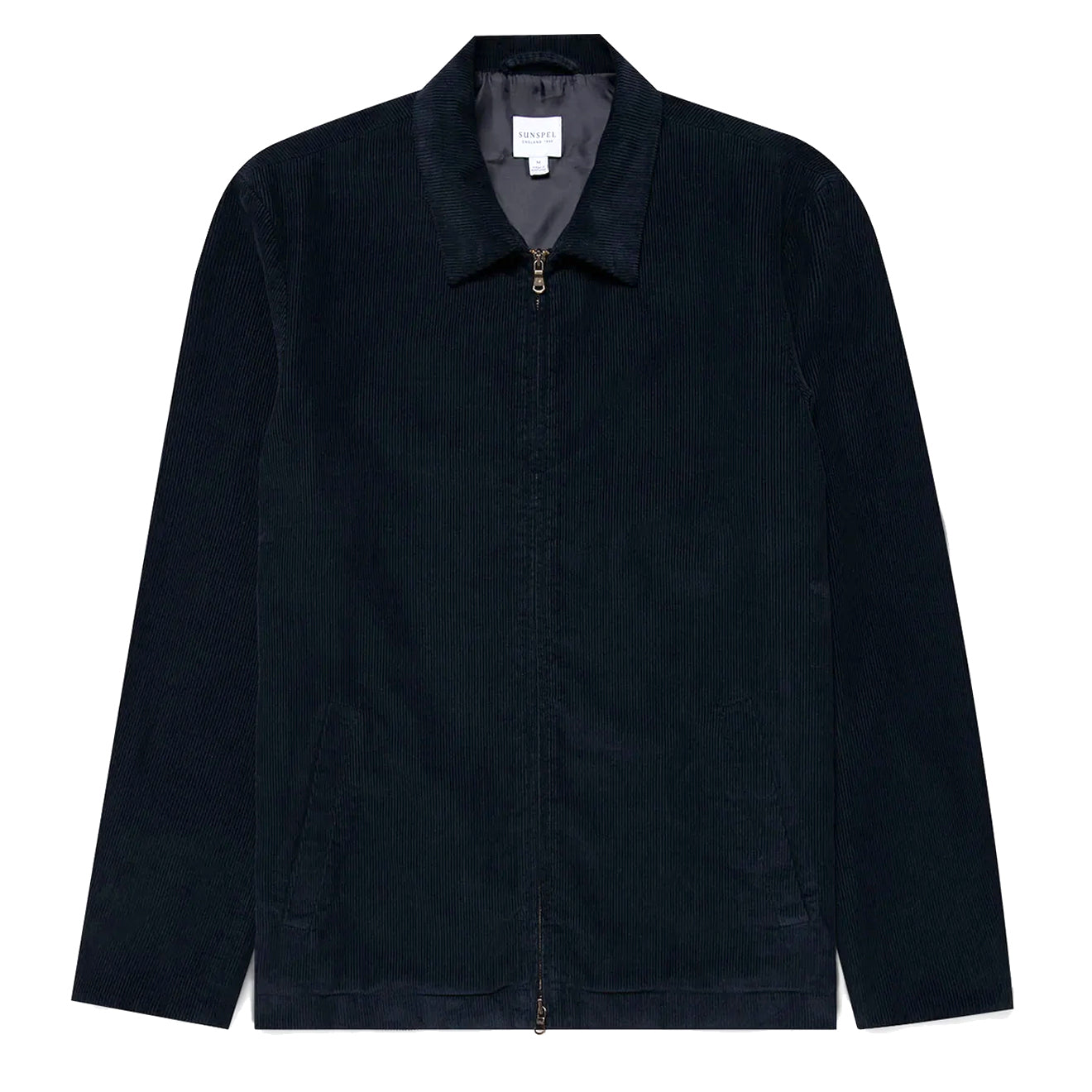 Sunspel Cord Harrington Jacket Navy - Parasol Store