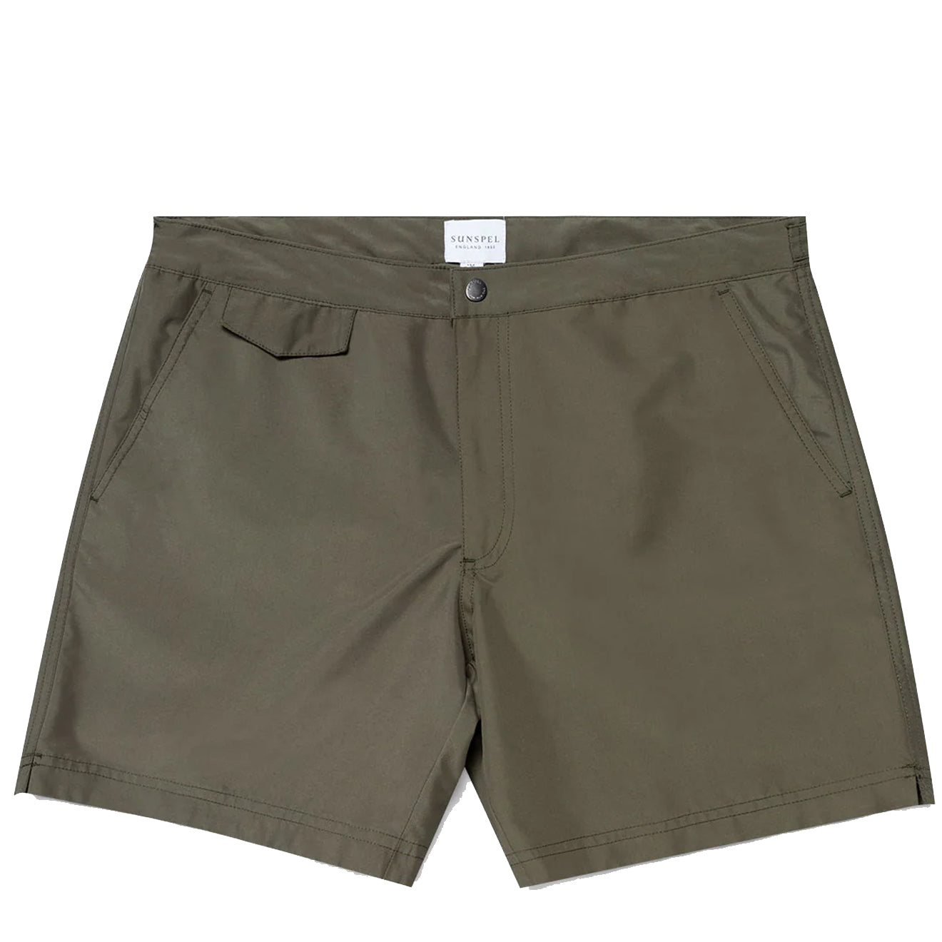 Sunspel Tailored Swim Short Hunter Green - Parasol Store