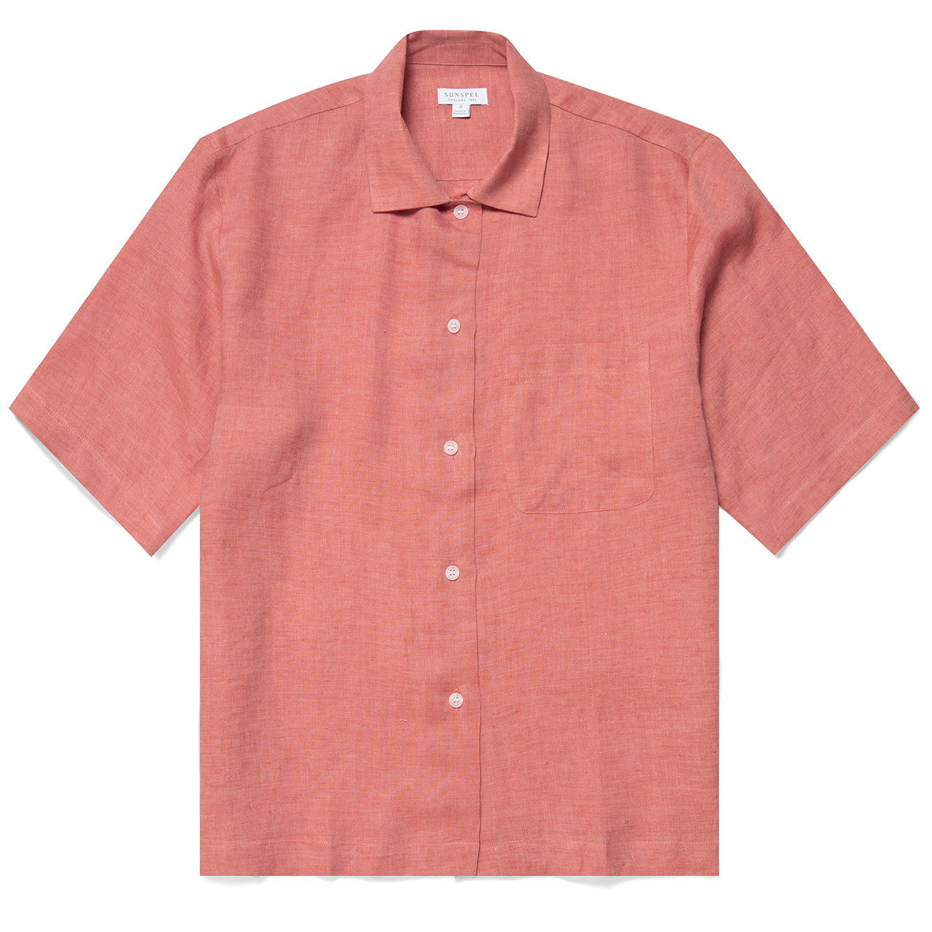 Sunspel Womens S/S Shirt Burnt Sienna Sunspel