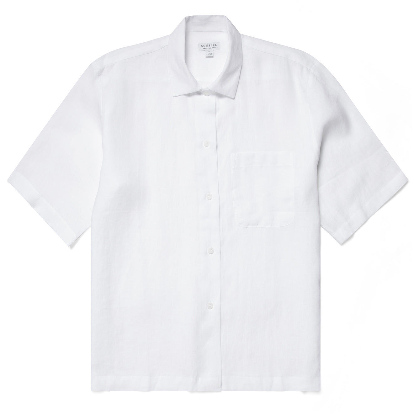 Sunspel Womens S/S Shirt White Sunspel