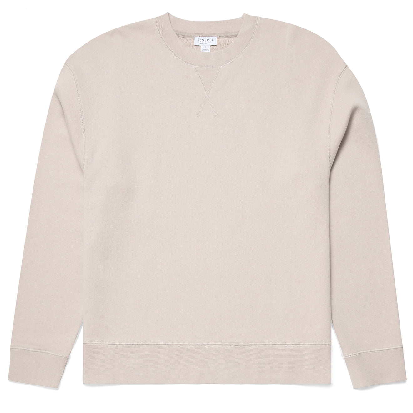 Sunspel Womens Sweatshirt Light Sand Sunspel