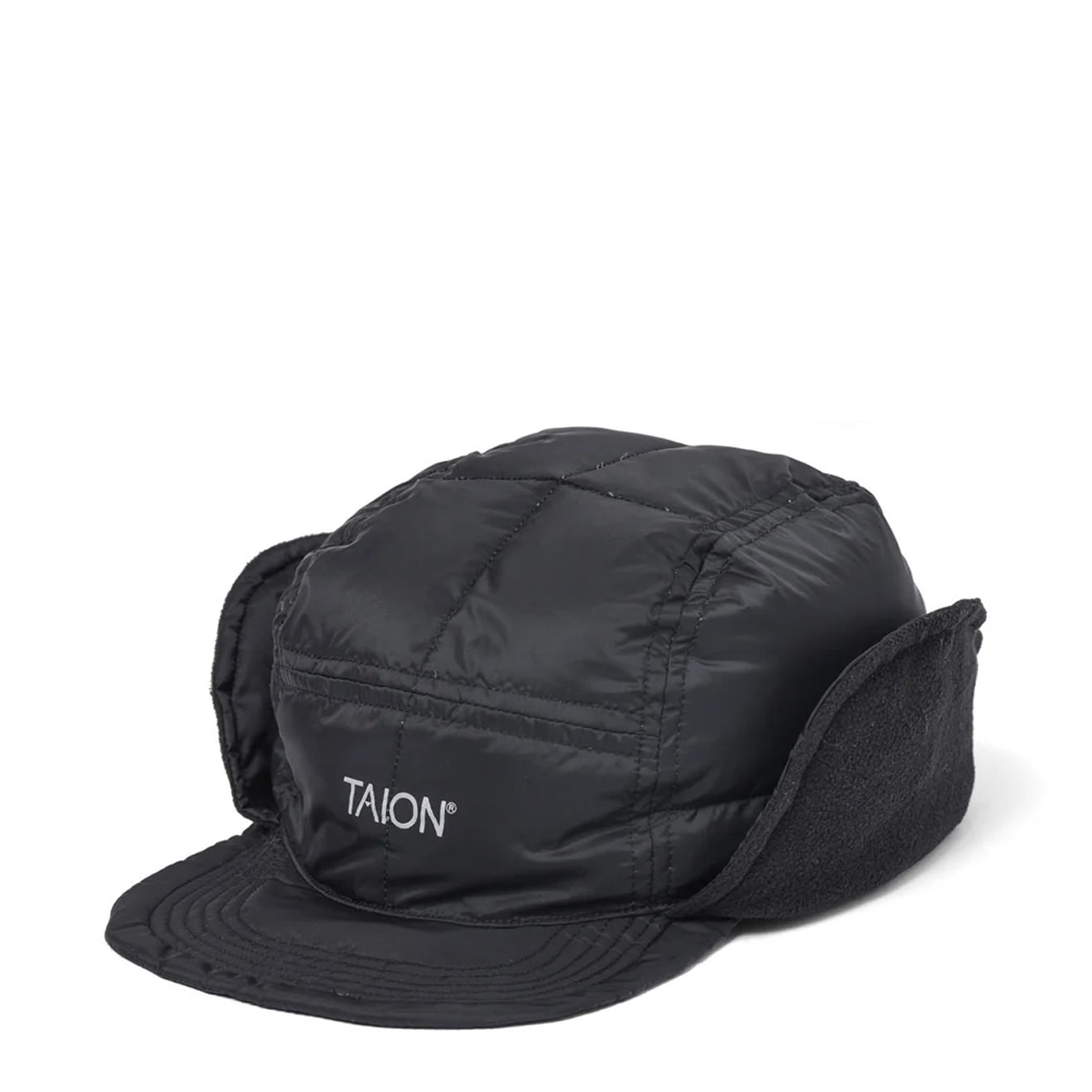 Taion Basic Dog Ear Down Cap Black Taion