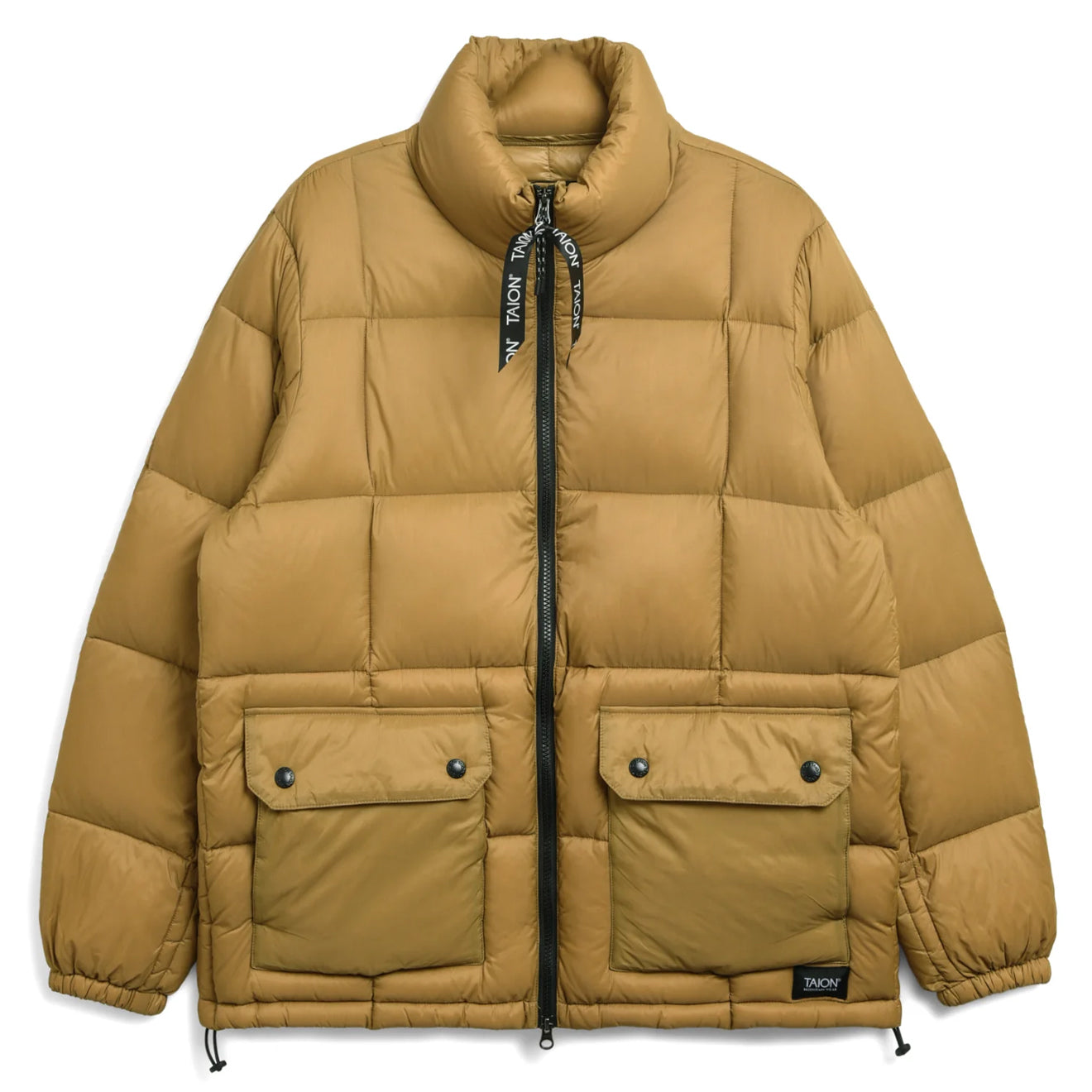 Taion Mountain Packable Volume Down Jacket Beige Taion