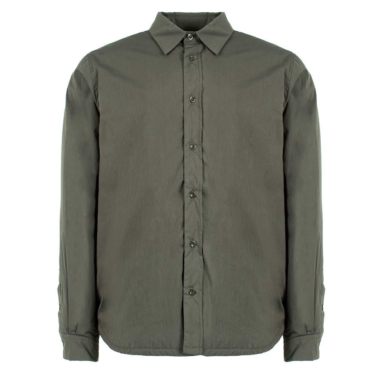 Ten C L/S Quited Camicia Imbottita Manica Shirt Green - Parasol Store