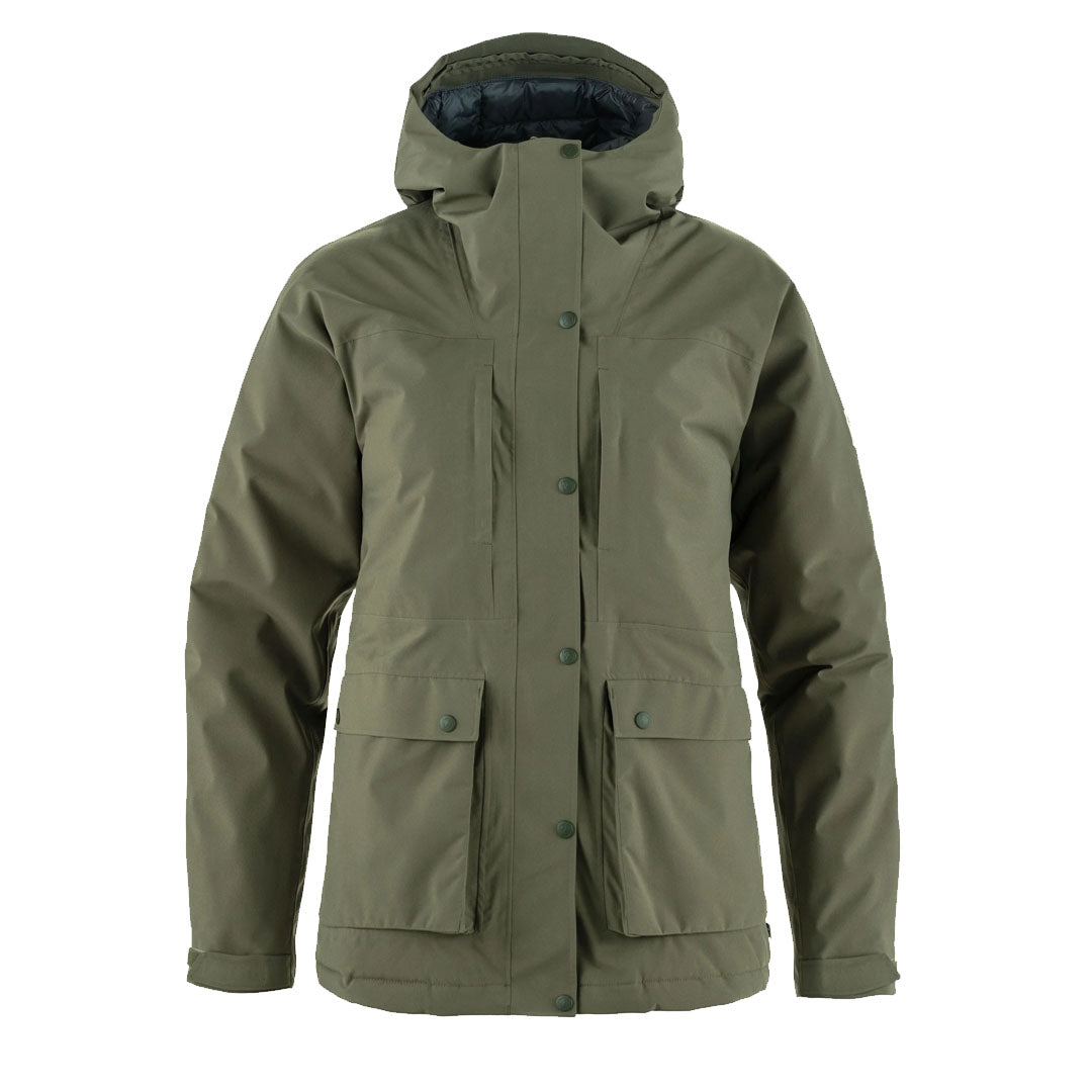 Fjallraven Womens HC Hydratic Padded Jacket Laurel Green - Parasol Store