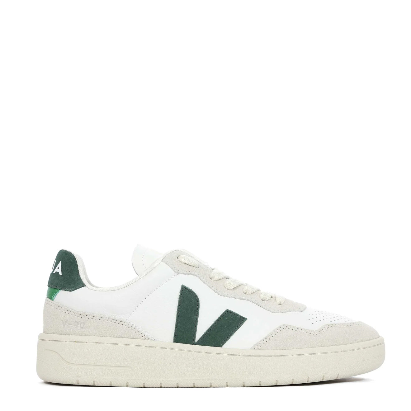 Veja V-90 Organic Leather Trainer Extra White Cyprus - Parasol Store