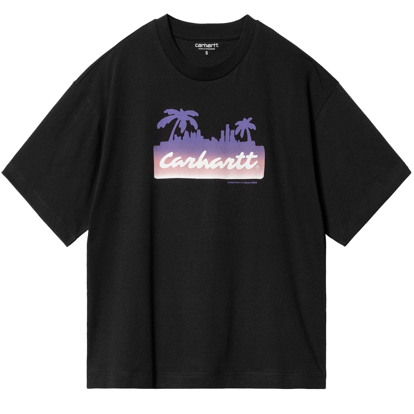 Carhartt WIP Womens S/S Palm Script T-Shirt Black Carhartt WIP