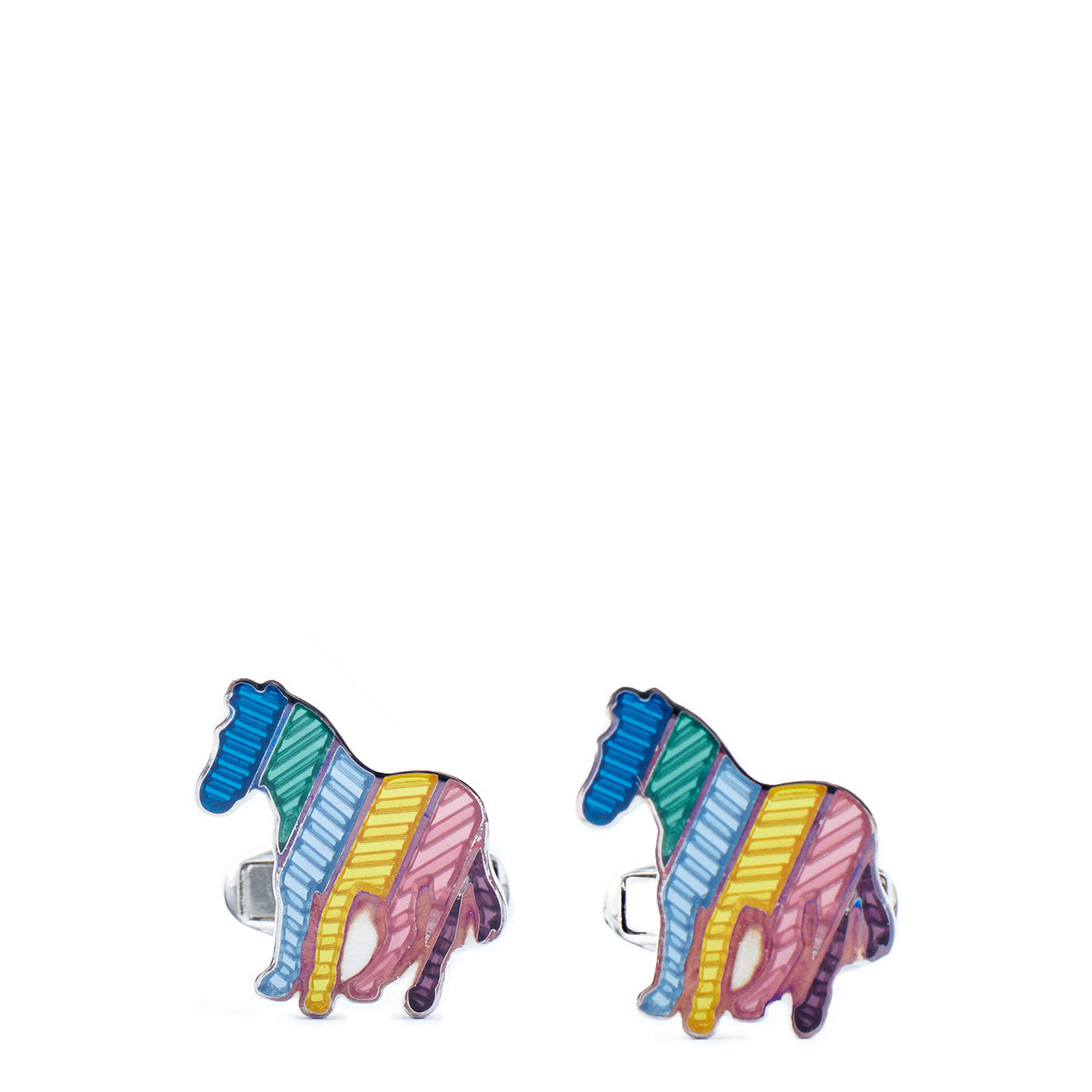 Paul Smith Cufflink Broad Zebra Multi Paul Smith