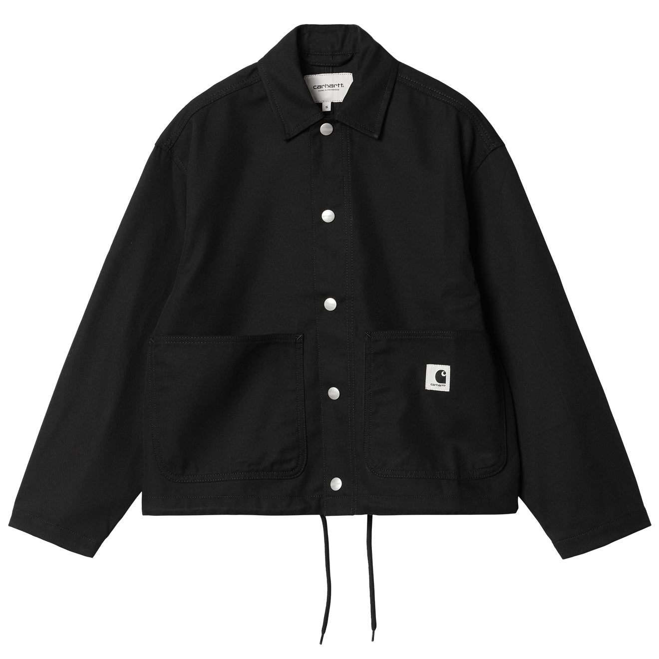 Carhartt WIP Womens Simple Shirt Jac Black Rigid - Parasol Store