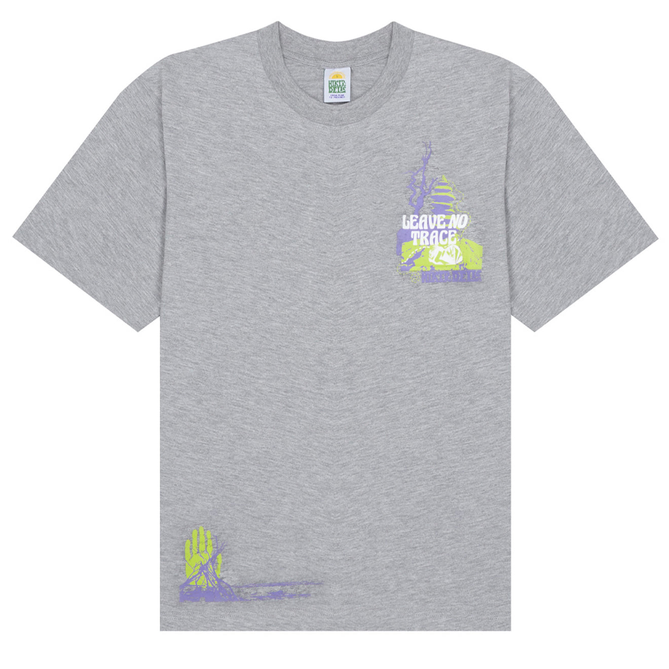 Hikerdelic No Trace SS T-Shirt Grey Marl Hikerdelic