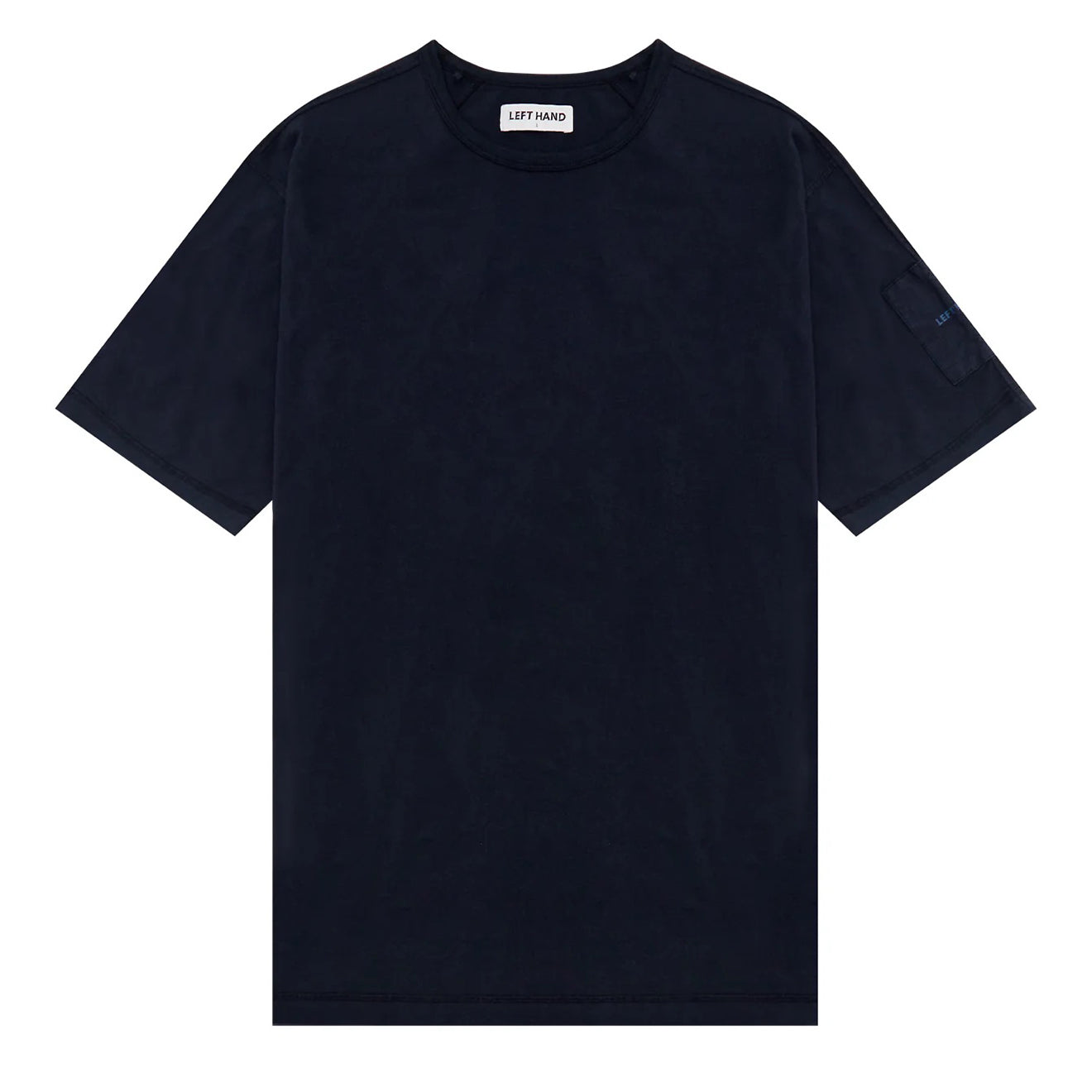 Left Hand Contrast Panel Tee Navy Left Hand