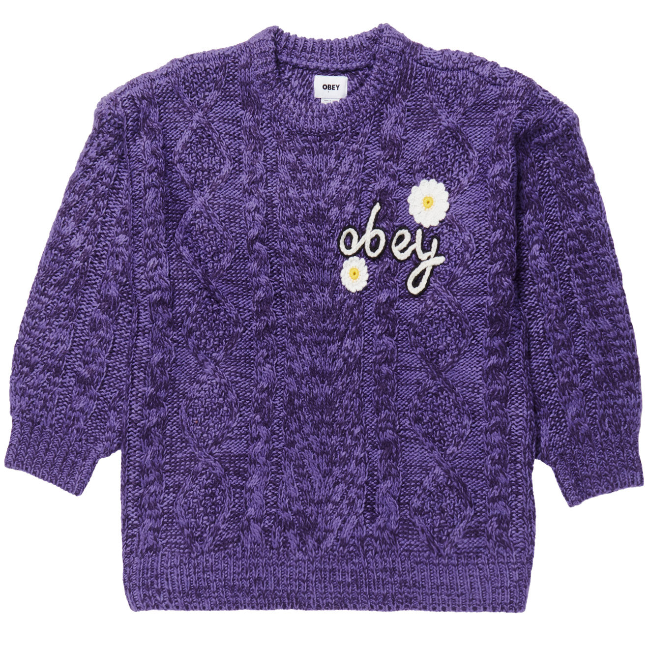 Obey Womens Flora Sweater Passion Flower Obey