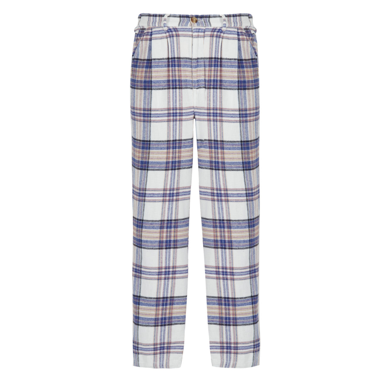 Obey Womens Max Plaid Pants Unbleached Multi Obey