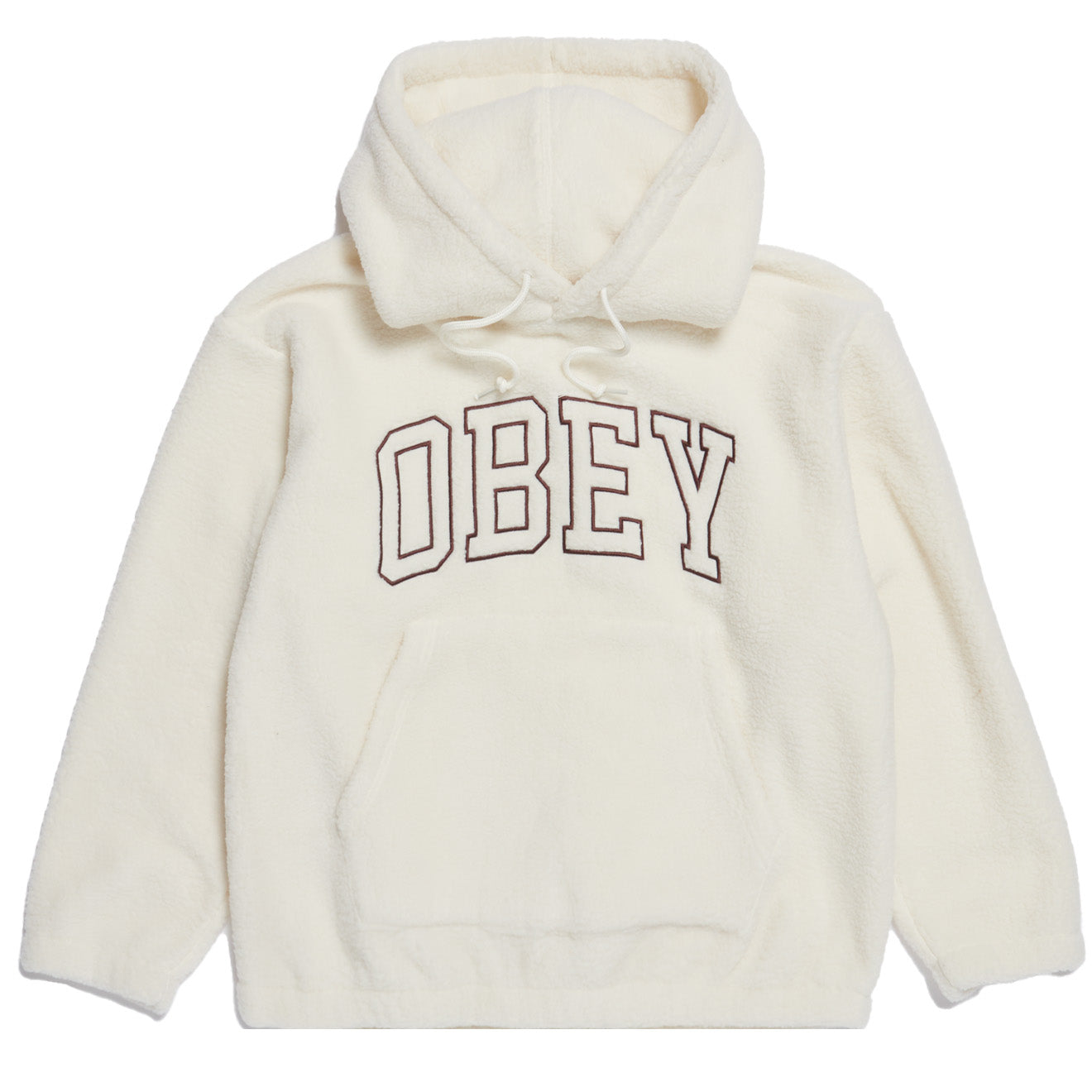 Obey Womens Collegiate Hood Unbleached Obey