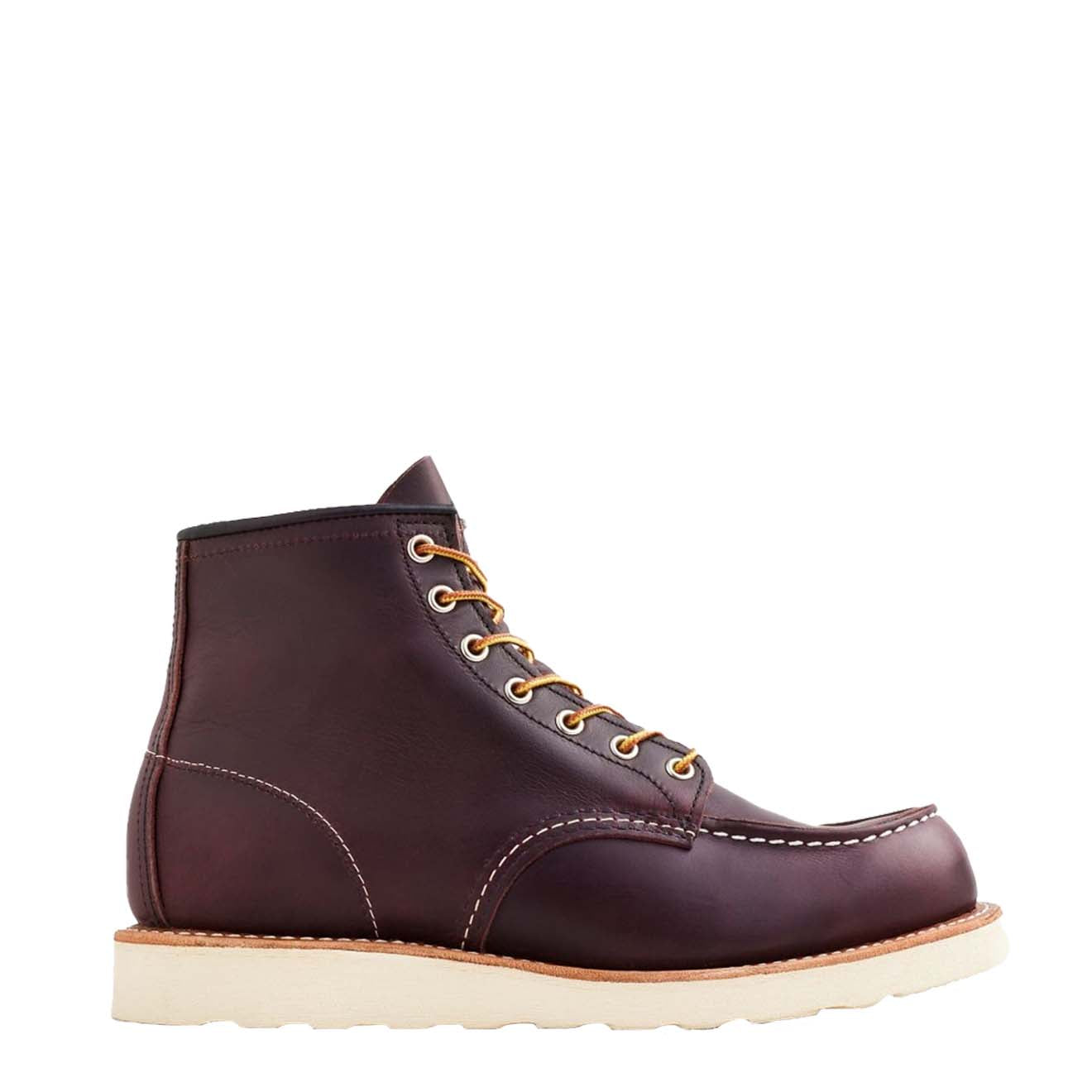 Red Wing 6-Inch Classic Moc Boot Black Cherry Red Wing