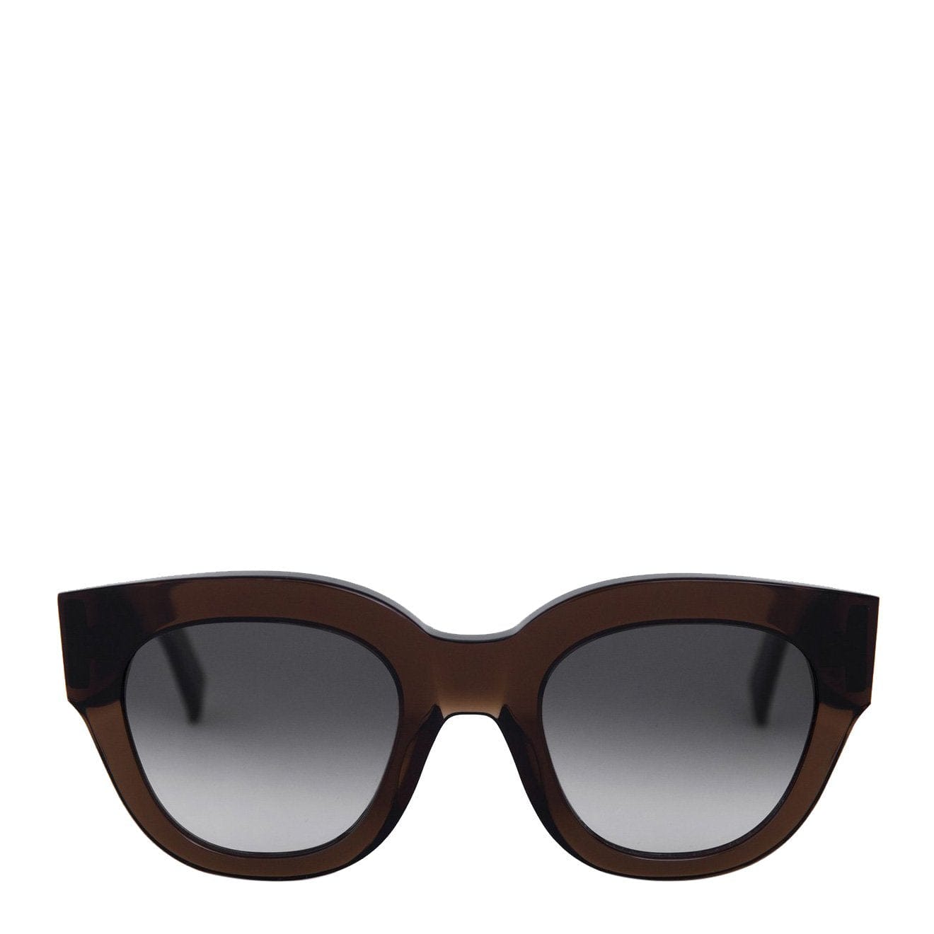 Monokel Cleo Sunglasses Cola - Gradient Grey Lens Monokel