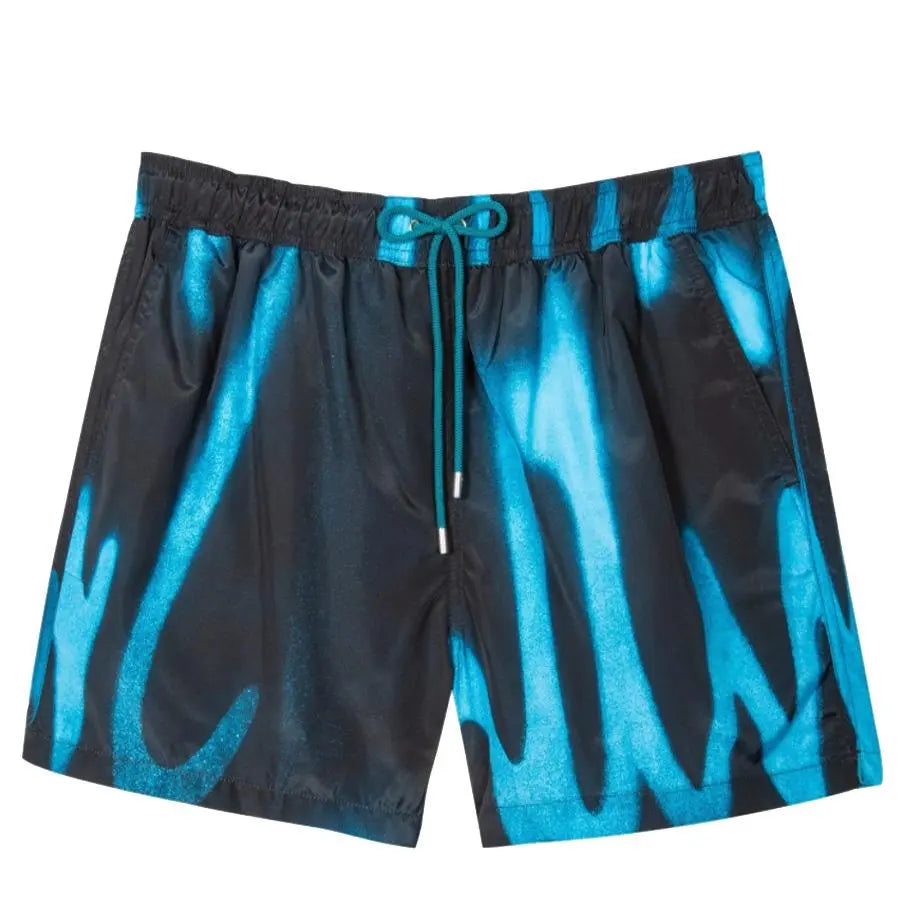 Paul Smith Swim Shorts Air Brush Logo Black Paul Smith