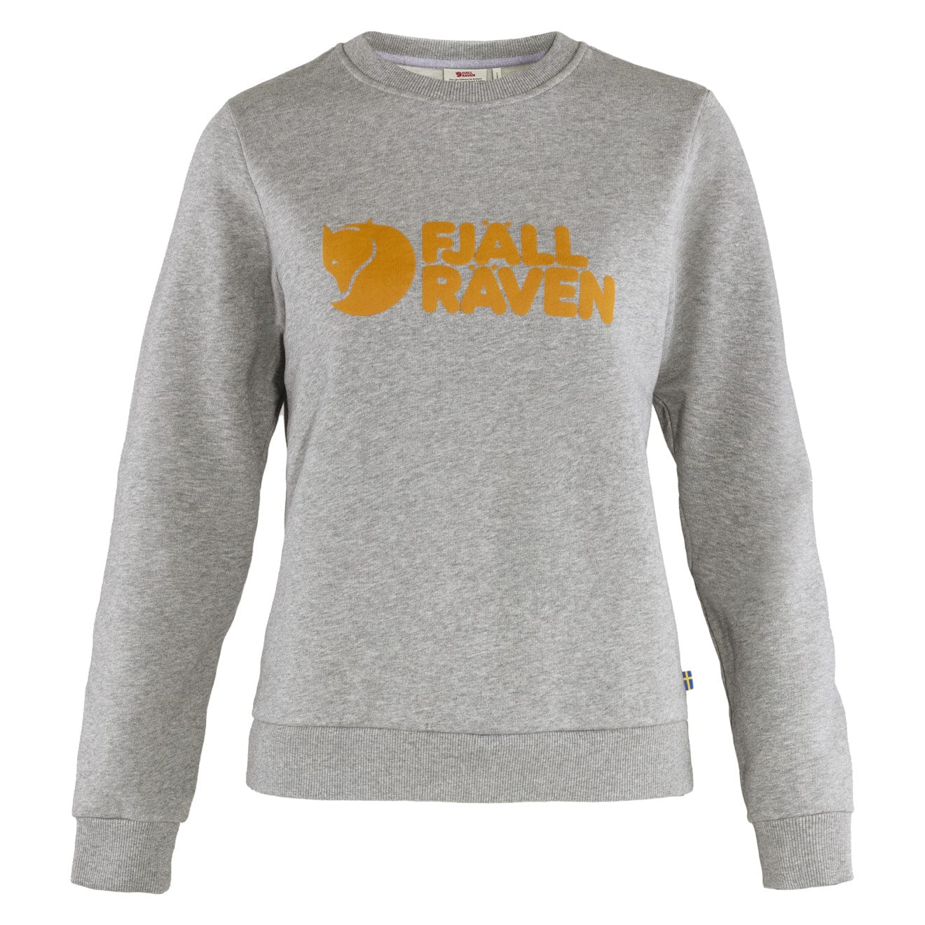 Fjallraven Womens Logo Sweater Grey Melange Fjallraven