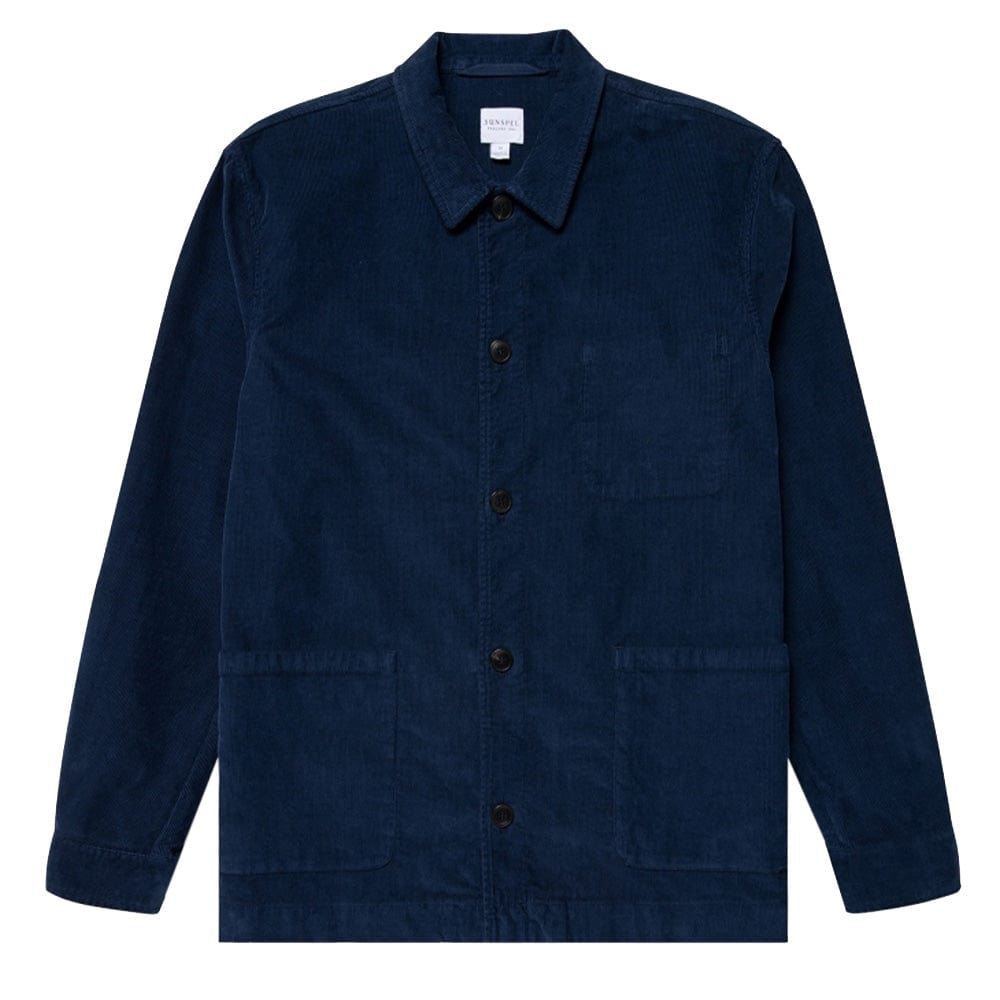 Sunspel Twin Pocket Jacket Ink Blue Sunspel