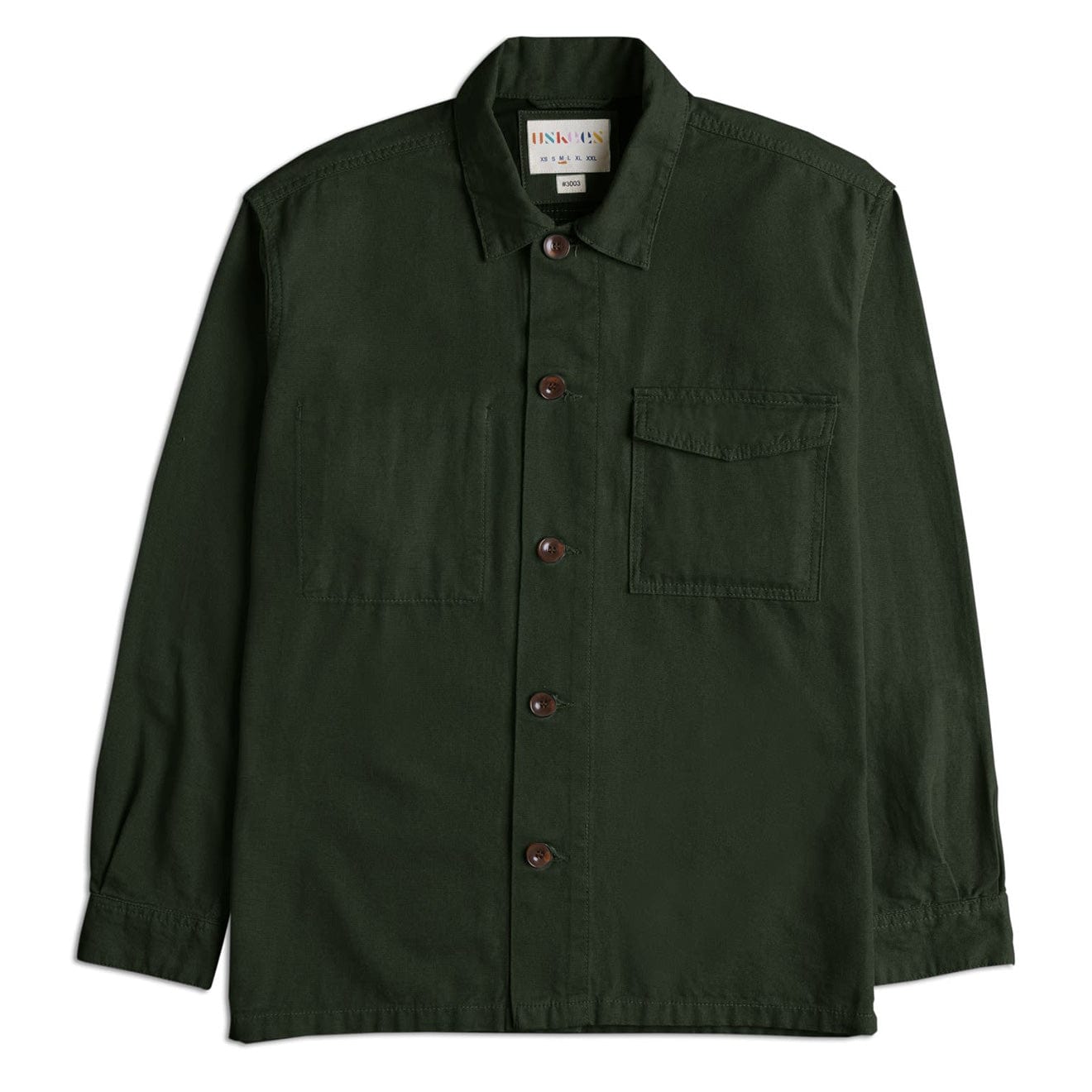 Uskees 3003 Buttoned Work Shirt Vine Green Uskees