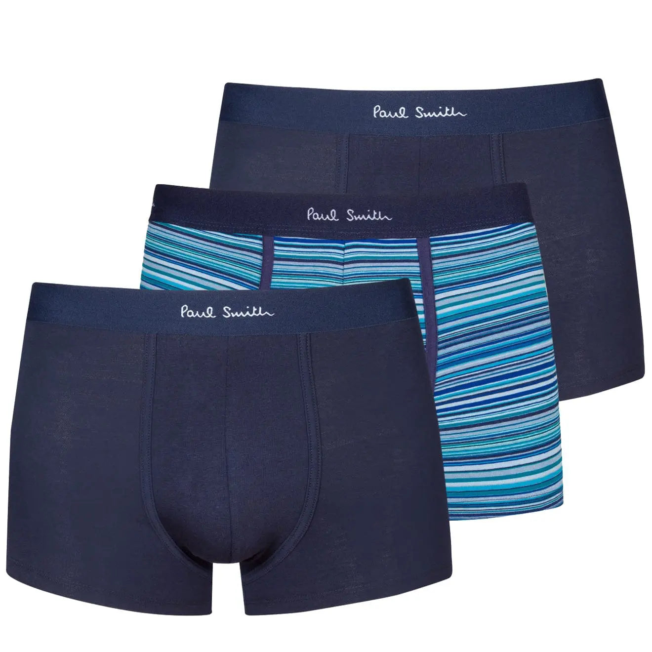 Paul Smith 3 Pack Trunks Navy / Blue Stripe Paul Smith