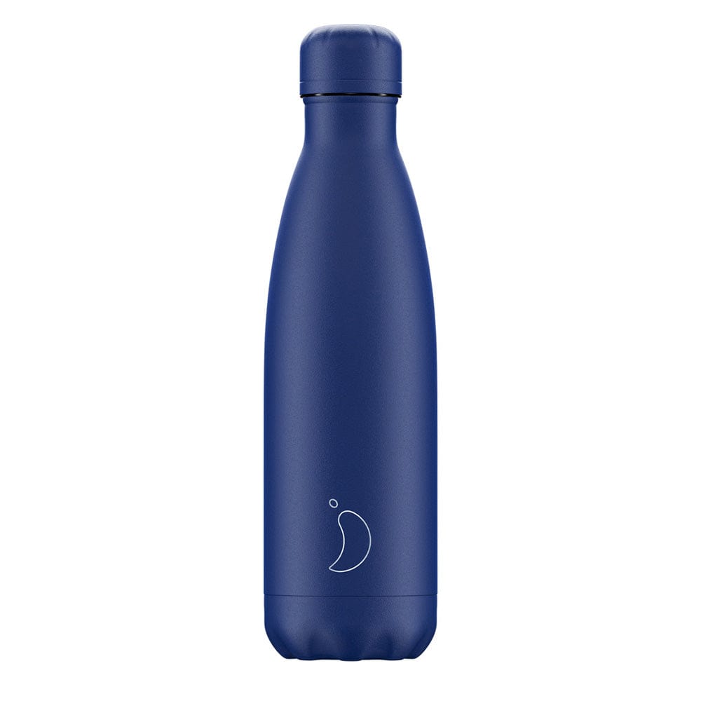 Chillys 500ml Water Bottle Matte All Blue - Parasol Store