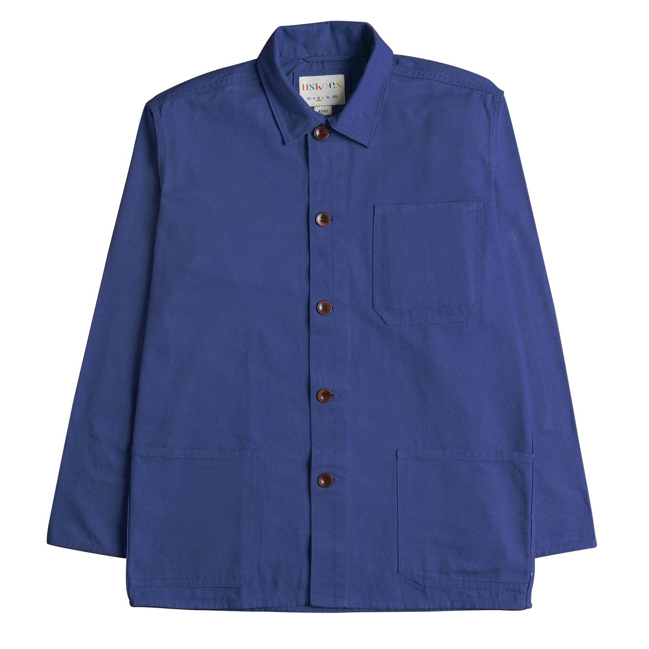 Uskees 3001 Buttoned Overshirt Ultra Blue Uskees