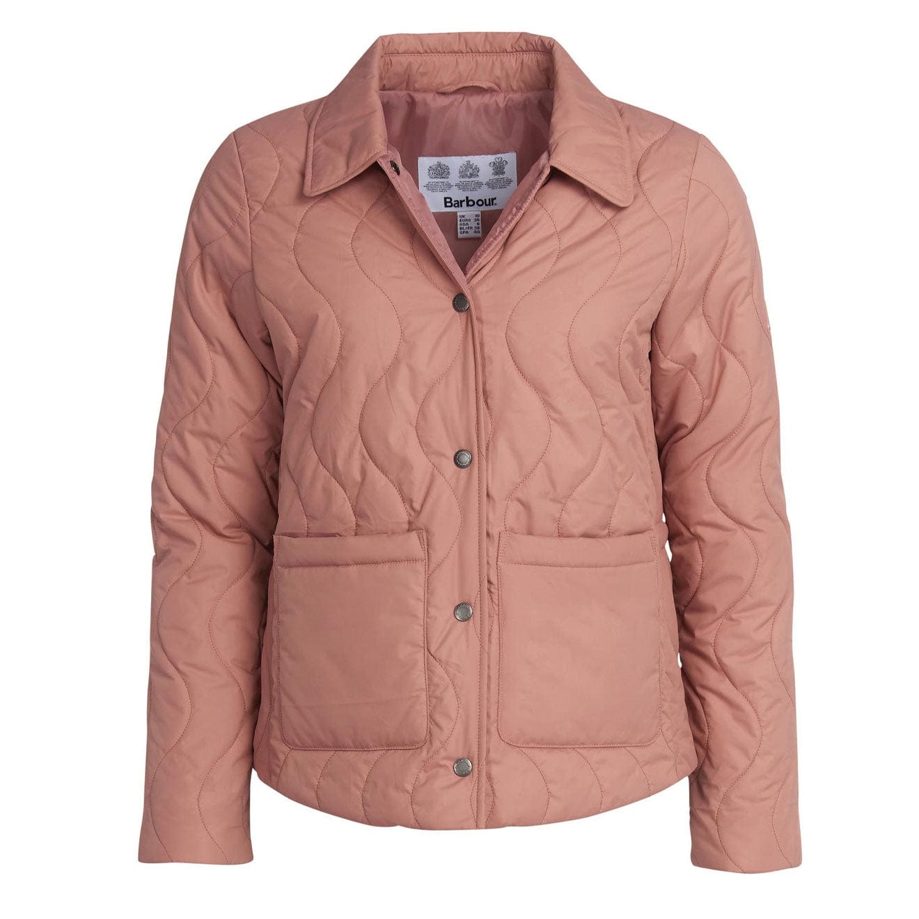 Barbour Womens Barmouth Quilted Jacket Soft Coral Barbour