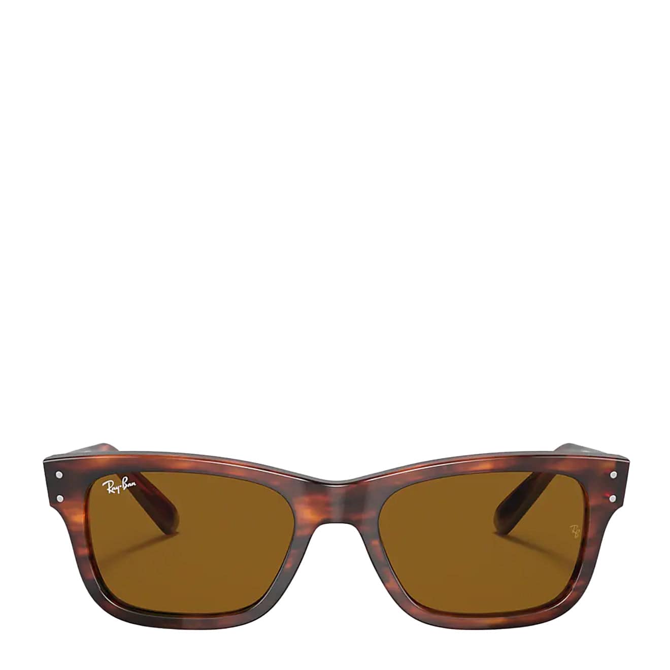 Ray-Ban Mr Burbank RB2283 Sunglasses Striped Havana / Brown Ray-Ban