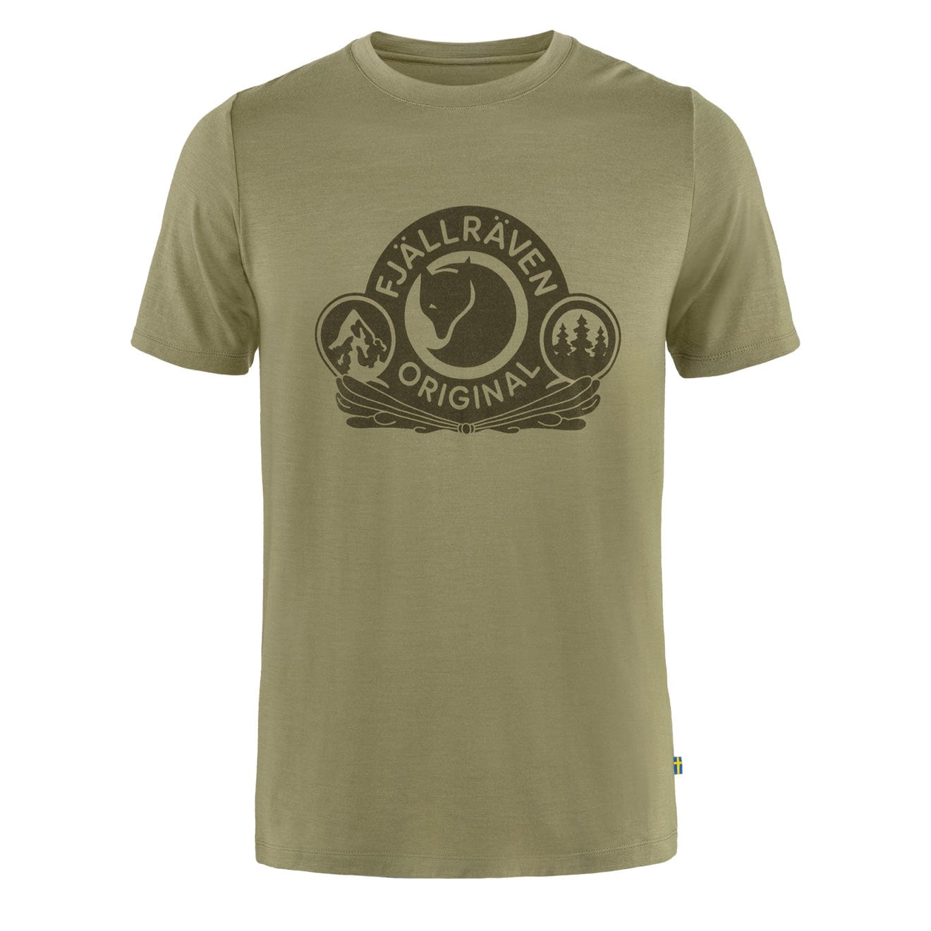 Fjallraven Abisko Wool Classic SS T-Shirt Light Olive Fjallraven