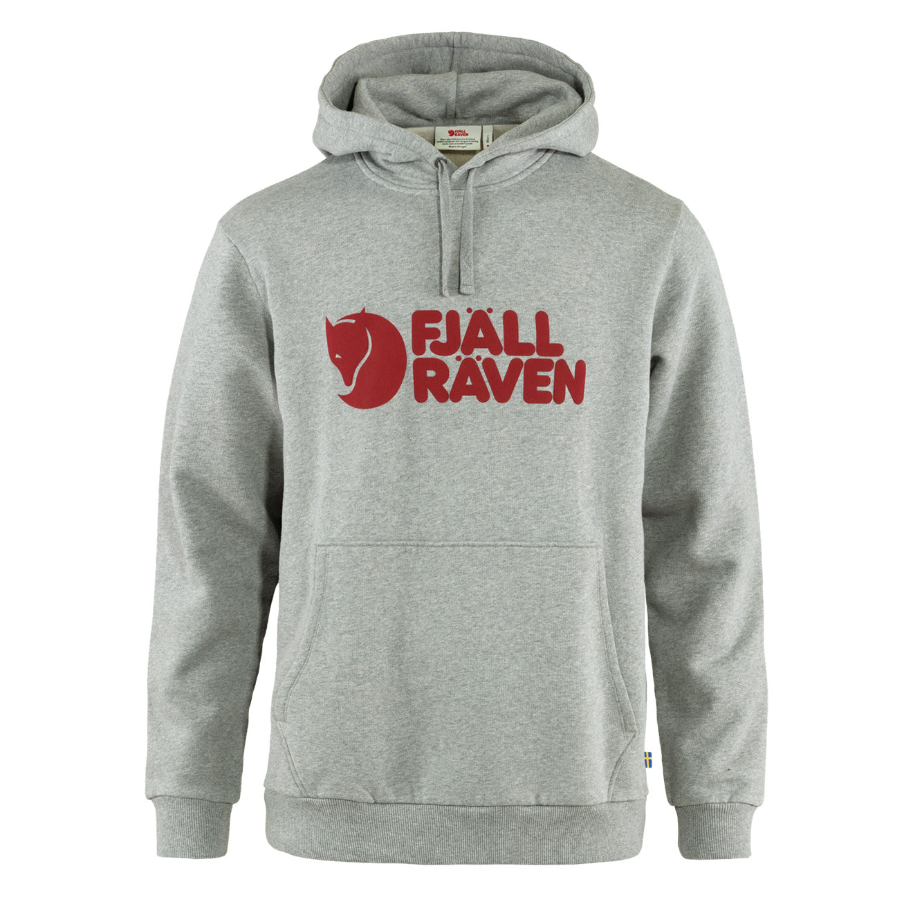 Fjallraven Logo Hoodie Grey Melange Fjallraven