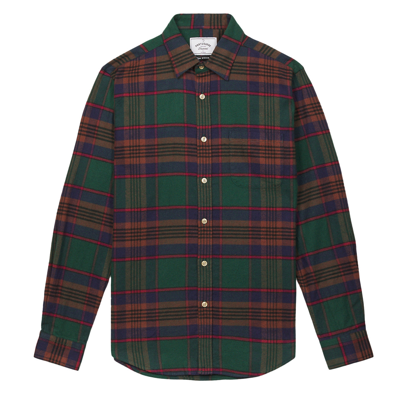 Portuguese Flannel Otton Shirt Green / Red / Blue / Orange Portuguese Flannel