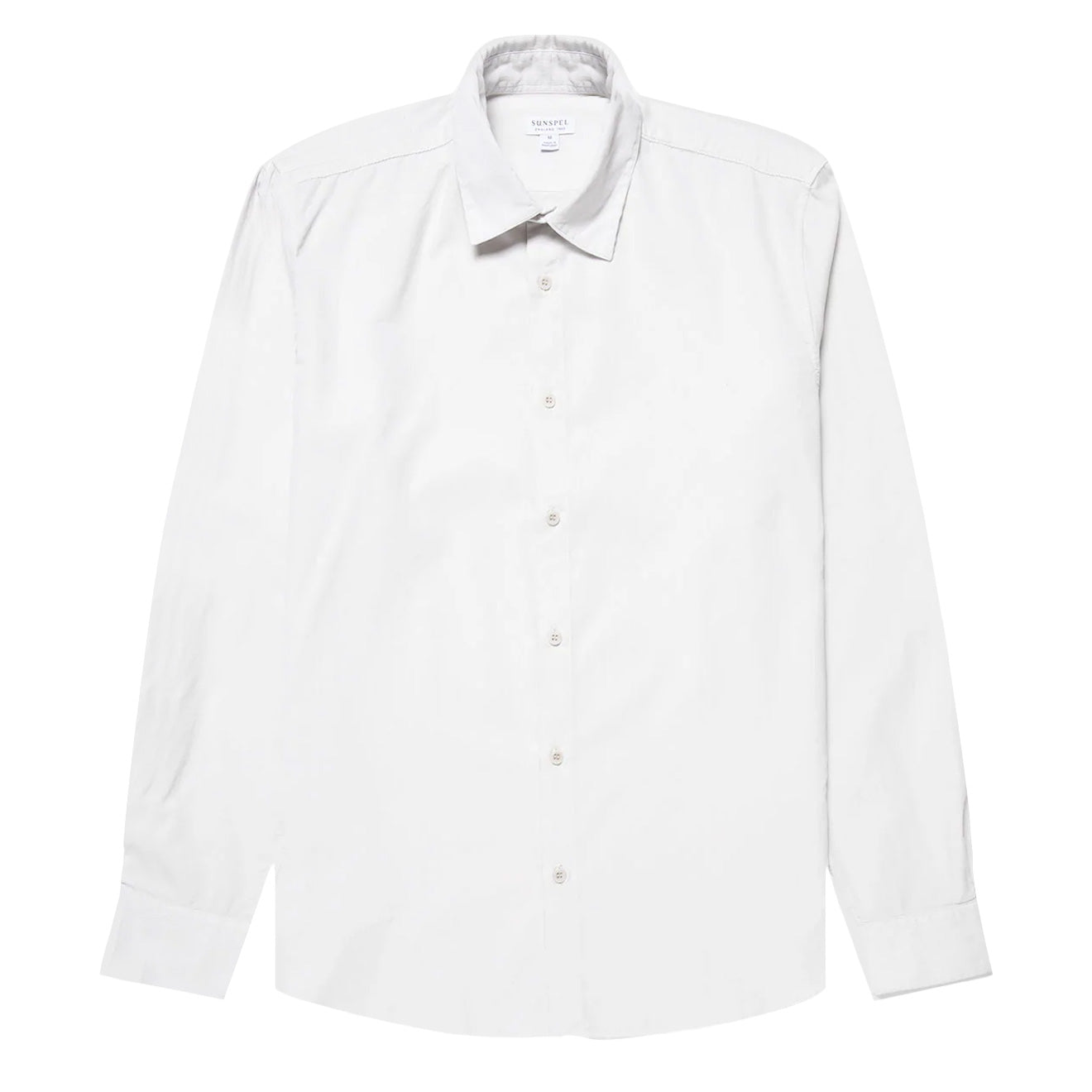 Sunspel Fine Corduroy Oxford Shirt Chalk - Parasol Store