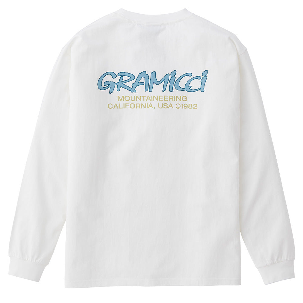 Gramicci Womens Moutaineering L/S T-Shirt White / Blue - Parasol Store