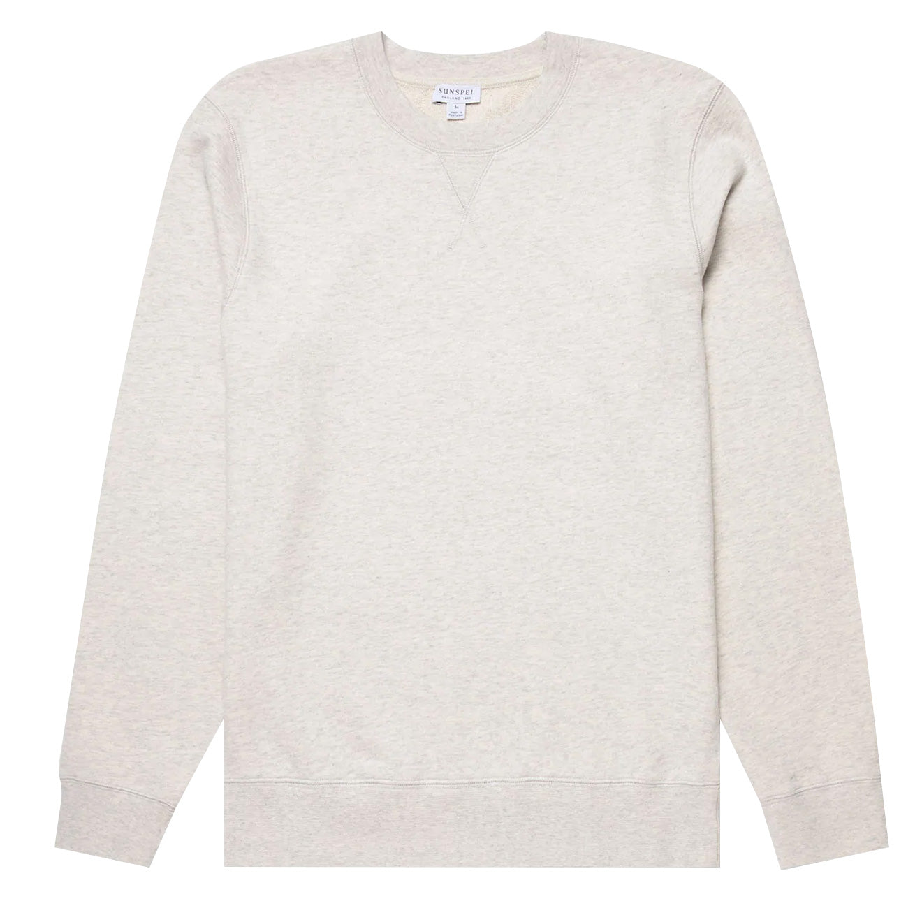 Sunspel Loopback Sweatshirt Archive White Melange Sunspel