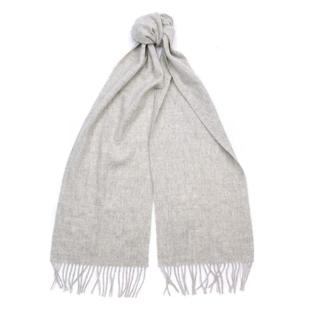 Barbour Womens Lambswool Scarf Light Grey Barbour