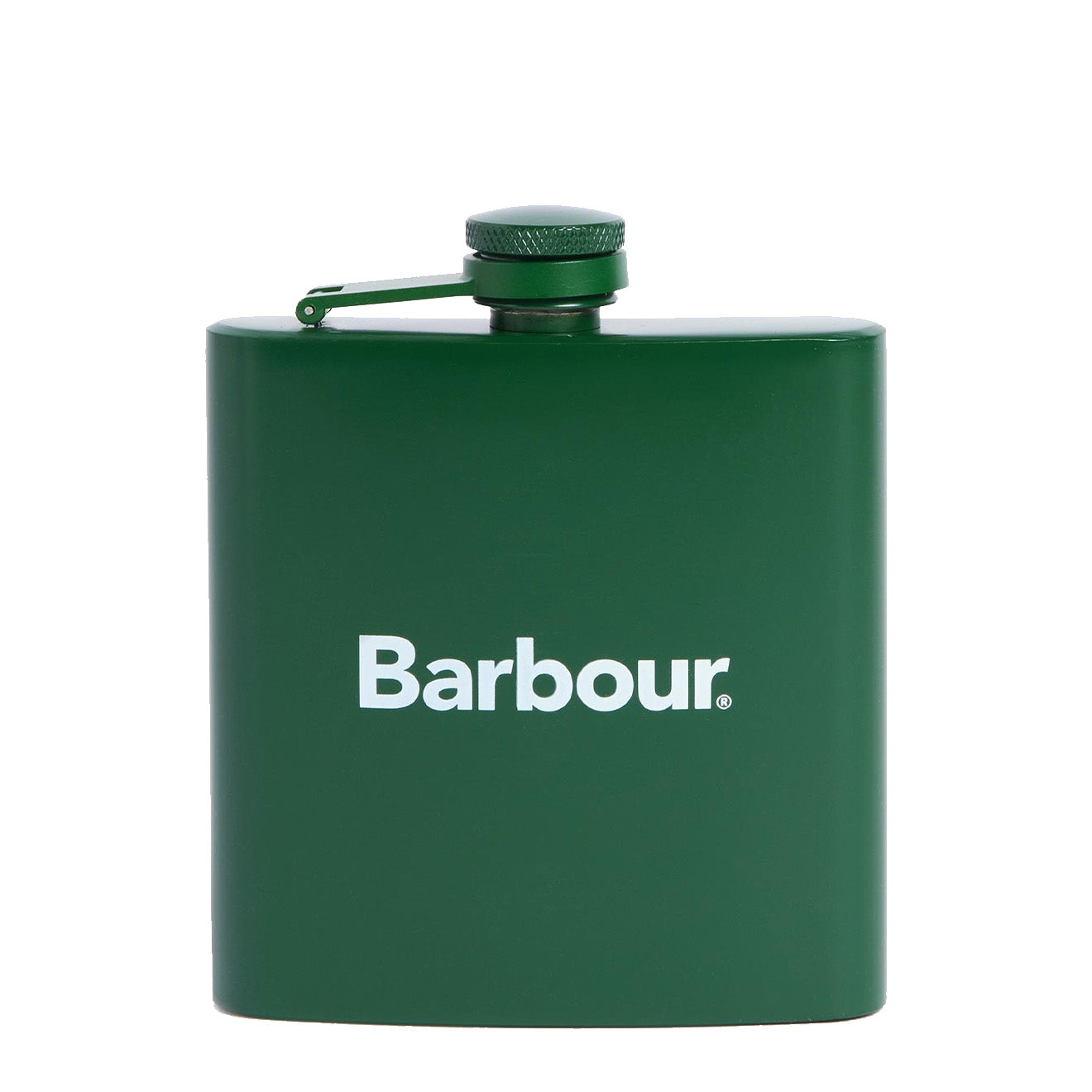 Barbour Logo Hip Flask Green Barbour